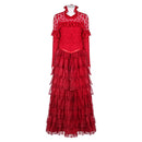 Beetlejuice 2024 Movie Lydia Deetz Women Red Dress Party Carnival Halloween Cosplay Costume