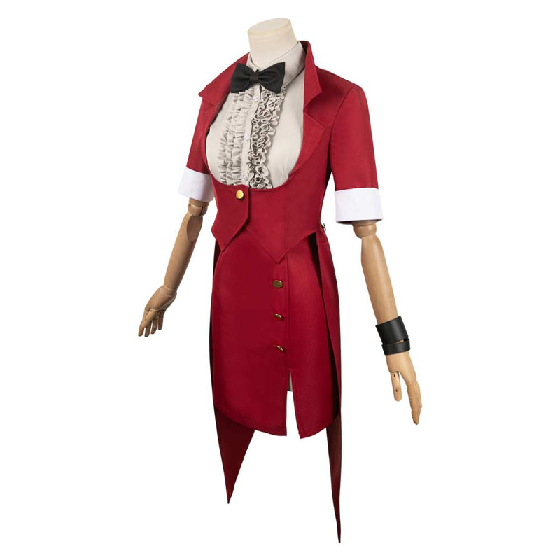 Beetlejuice 2024 Movie Women Red Suit Party Carnival Halloween Cosplay Costume