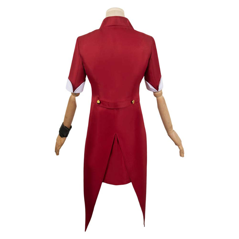 Beetlejuice 2024 Movie Women Red Suit Party Carnival Halloween Cosplay Costume