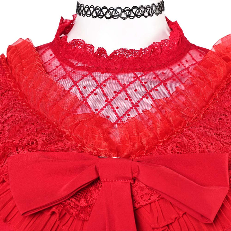 Beetlejuice Lydia Deetz Women Dress Carnival Halloween Cosplay Costume