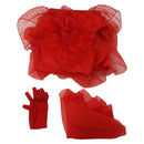 Beetlejuice Movie Lydia Deetz Kids Children Red Wedding Dress Party Carnival Halloween Cosplay Costume