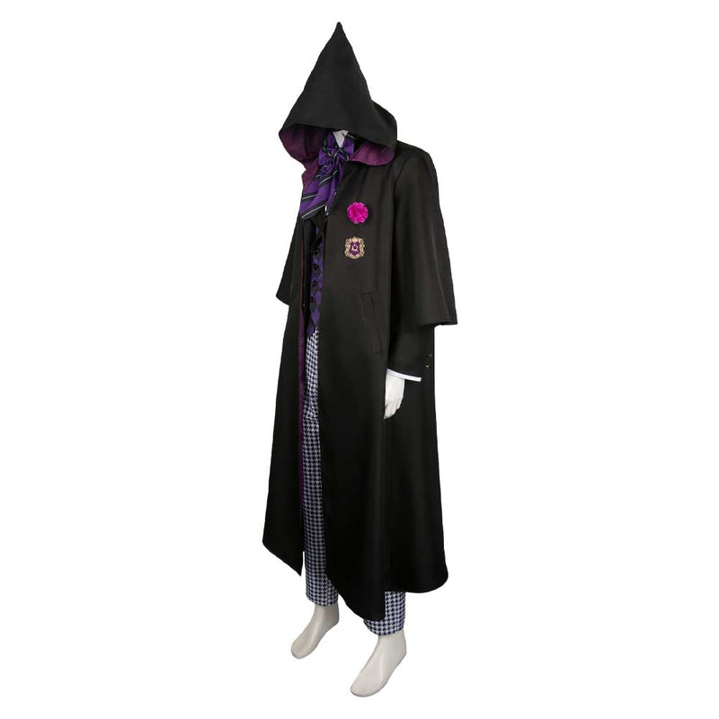 Black Butler Anime Violet Gregory Purple Uniform With Cloak Set Party Carnival Halloween Cosplay Costume