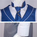 Black Butler Season 4: Public School Arc Anime Lawrence Bluewer Black Outfit Cosplay Costume