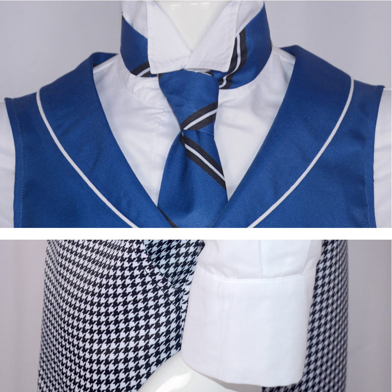 Black Butler Season 4: Public School Arc Anime Lawrence Bluewer Black Outfit Cosplay Costume