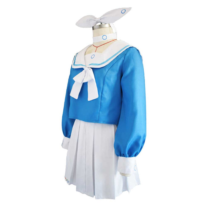 Blue Archive The Animation Arona Women Blue Dress Party Carnival Halloween Cosplay Costume