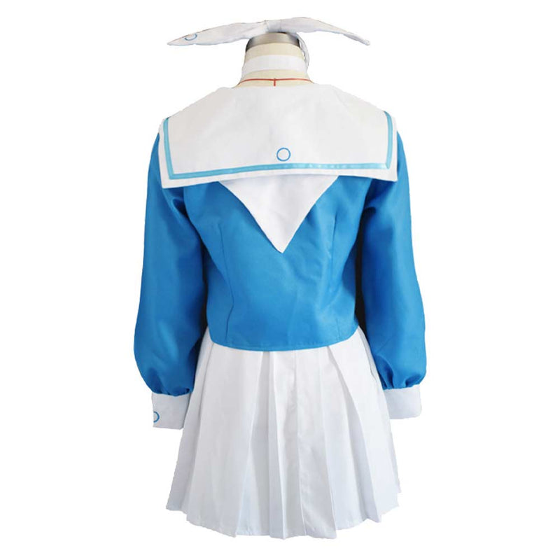 Blue Archive The Animation Anime Arona Women Blue Dress Party Carnival Halloween Cosplay Costume