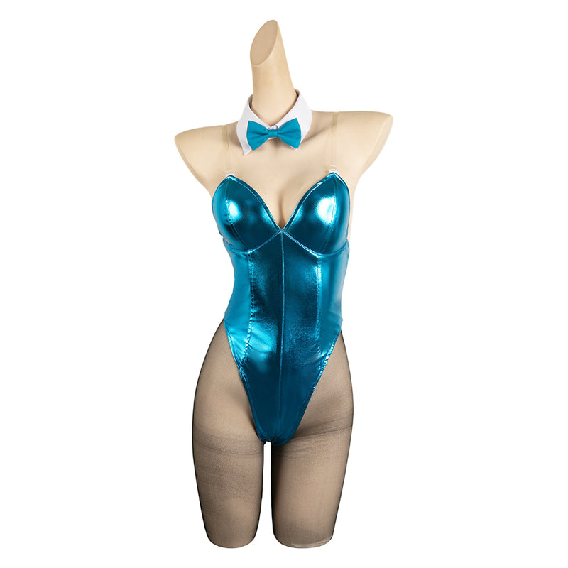 Blue Archive The Animation Anime Ichinose Asuna Women Blue Bunny Girl Sexy Jumpsuit Cosplay Costume