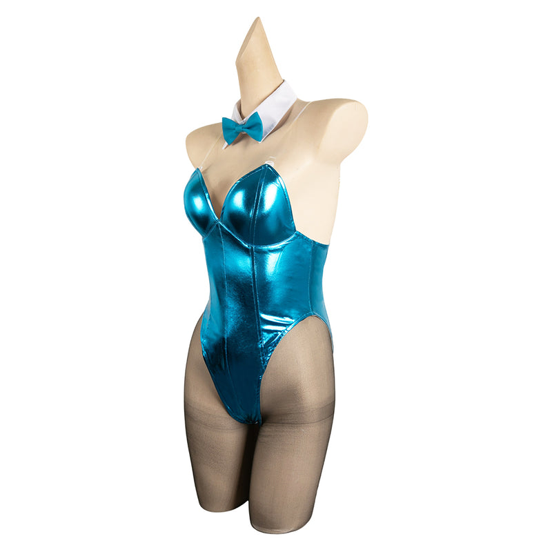 Blue Archive The Animation Anime Ichinose Asuna Women Blue Bunny Girl Sexy Jumpsuit Cosplay Costume