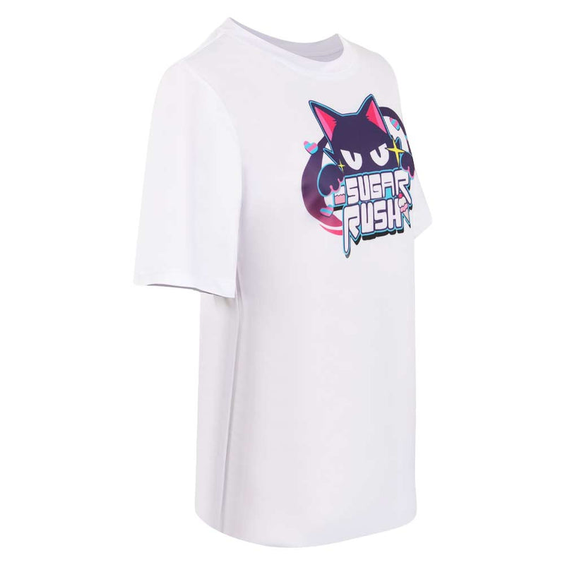 Blue Archive The Animation Anime Sugar Rush White T-shirt Party Carnival Halloween Cosplay Costume