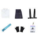 Blue Archive The Animation Anime Takanashi Hoshino Women Blue Uniform Dress Cosplay Costume