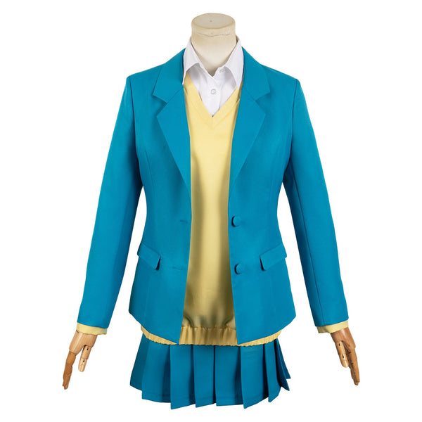 Blue Box Anime Kano Chinatsu Women Blue Uniform Dress Party Carnival Halloween Cosplay Costume