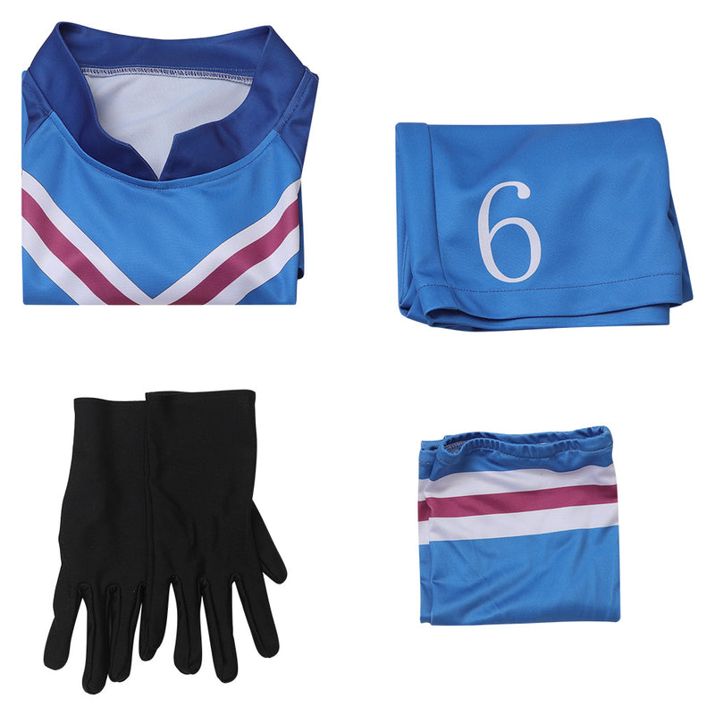 Blue Lock Anime Charles Chevalier Blue Team Uniform Party Carnival Halloween Cosplay Costume