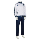 Blue Lock Isagi Yoichi White Sportswear Outfit Men Halloween Carnival Party Cosplay Costume
