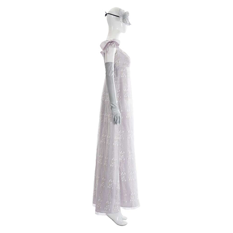 Bridgerton Season 4 Sophie Beckett Masquerade White Regency Gown Set Outfit  Women Halloween Carnival Party Cosplay Costume