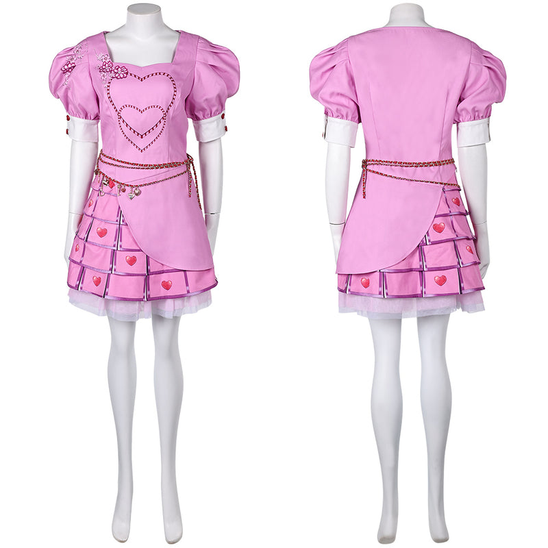 Bridget Women Pink Dress Outfit Party Carnival Halloween Cosplay Costume