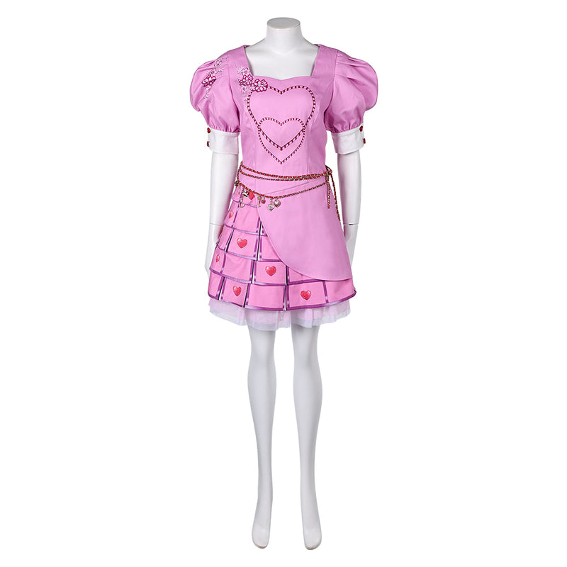 Bridget Women Pink Dress Outfit Party Carnival Halloween Cosplay Costume