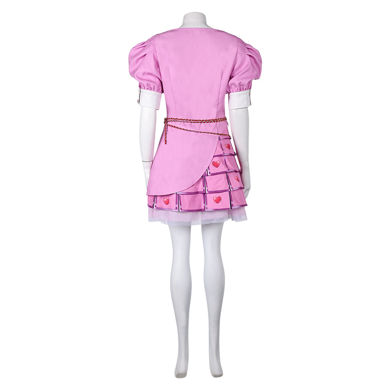 Bridget Women Pink Dress Outfit Party Carnival Halloween Cosplay Costume