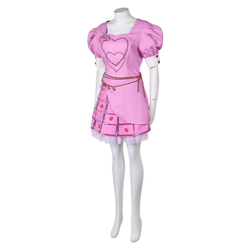 Bridget Women Pink Dress Outfit Party Carnival Halloween Cosplay Costume