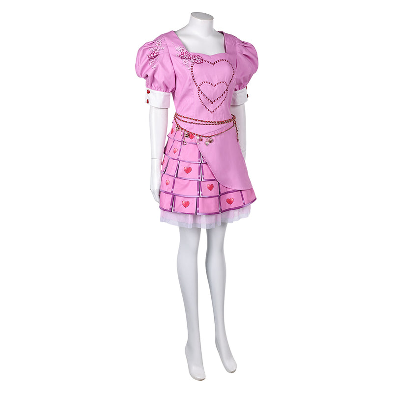 Bridget Women Pink Dress Outfit Party Carnival Halloween Cosplay Costume