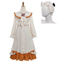 Cosplay Costume Sandrone Genshin Impact Pajamas Nightgown Sleepwear Orange Women Halloween Carnival Party Outfits