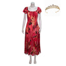 Cosplay Costume Patricia Widow's Bay (2026) Printed Dress Orange Women Halloween Carnival Party Outfits