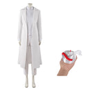 Cosplay Costume Ivan Alien Stage Trench Coat Stage Set WHite Men Halloween Carnival Party Outfits