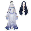 Cosplay Costume Emily Corpse Bride Wedding Dress White Halloween Carnival Party Outfits