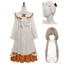 Cosplay Costume Sandrone Genshin Impact Pajamas Nightgown Sleepwear Orange Women Halloween Carnival Party Outfits