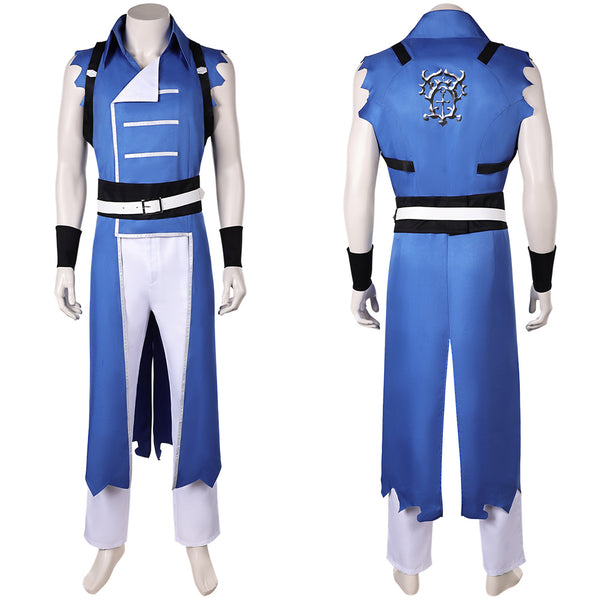 Castlevania: Nocturne Season 2 Richter Belmont Blue Outfit Carnival Halloween Cosplay Costume