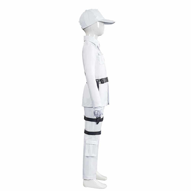 Cells At Work White Blood Cell Kids Children White Outfit Carnival Halloween Cosplay Costume