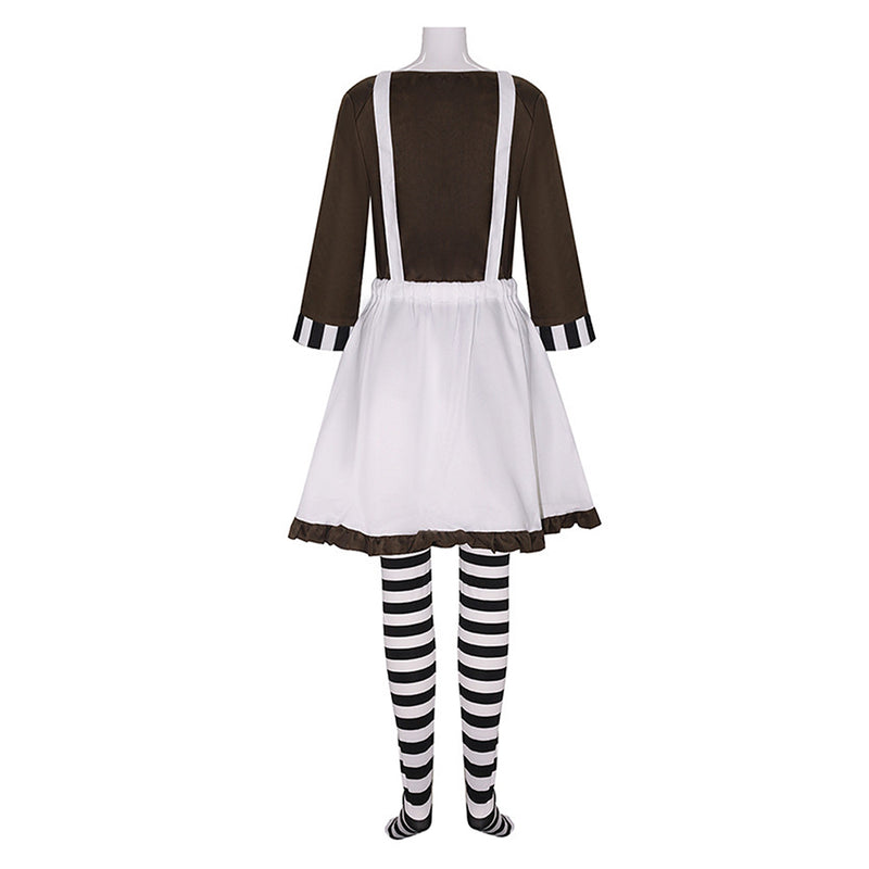 Charlie and the Chocolate Factory Movie Oompa Loompa Women Brown Outfit Cosplay Costume