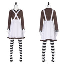 Charlie and the Chocolate Factory The Oompa Loompas Overall Dress Set Outfits Halloween Carnival Party Cosplay Costume