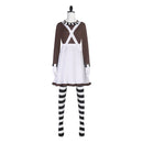 Charlie and the Chocolate Factory The Oompa Loompas Overall Dress Set Outfits Halloween Carnival Party Cosplay Costume