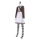 Charlie and the Chocolate Factory The Oompa Loompas Overall Dress Set Outfits Halloween Carnival Party Cosplay Costume