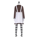 Charlie and the Chocolate Factory The Oompa Loompas Overall Dress Set Outfits Halloween Carnival Party Cosplay Costume