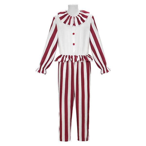 Clown in a Cornfield Flando Red Clown Outfit Carnival Halloween Cosplay Costume