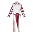 Clown in a Cornfield Flando Red Clown Outfit Carnival Halloween Cosplay Costume