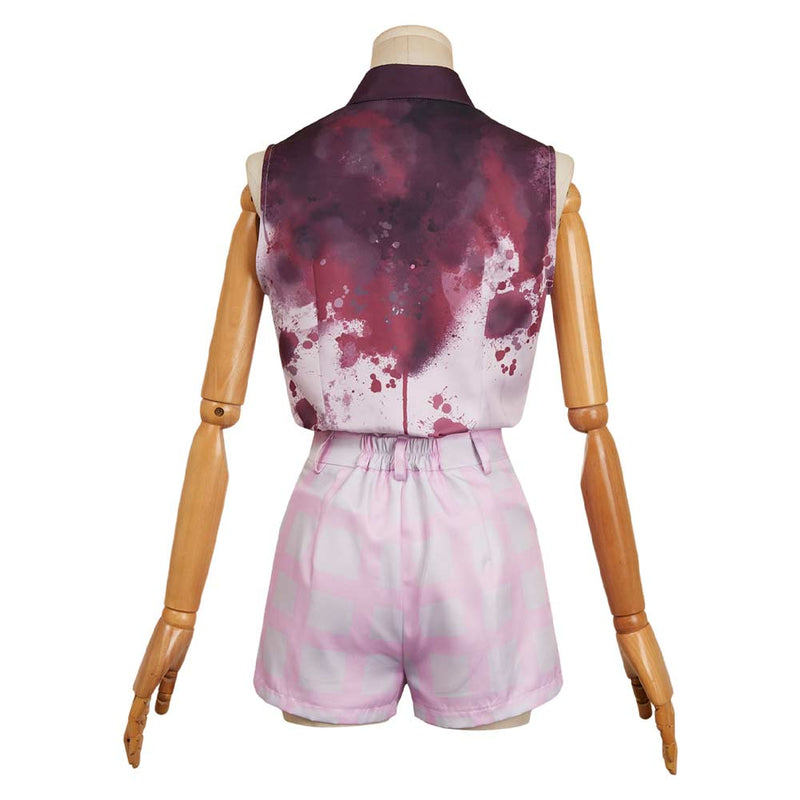 Companion (2025) Iris Women Pink Bloody Outfit Carnival Halloween Cosplay Costume