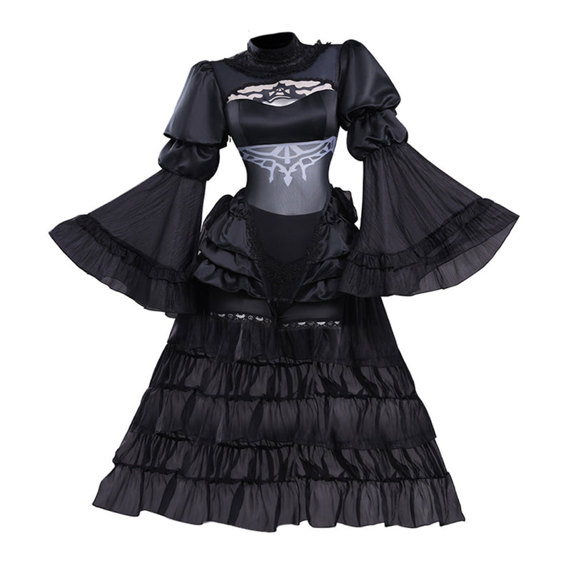 Cosplay Costume 2B NieR Automata Wedding Dress Black Women Halloween Carnival Party Outfit
