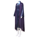 Cosplay Costume Agatha Harkness Shawl Dress Set Purple Women Halloween Carnival Party Outfits