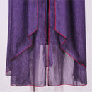 Cosplay Costume Agatha Harkness Shawl Dress Set Purple Women Halloween Carnival Party Outfits
