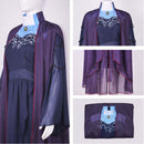Cosplay Costume Agatha Harkness Shawl Dress Set Purple Women Halloween Carnival Party Outfits