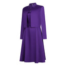 Cosplay Costume Agnes The Testaments (2026) Dress Purple Women Halloween Carnival Party Outfits