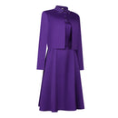 Cosplay Costume Agnes The Testaments (2026) Dress Purple Women Halloween Carnival Party Outfits