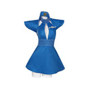 Cosplay Costume Air Hostess 90s Uniform Blue Women Halloween Carnival Party Outfits