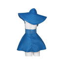 Cosplay Costume Air Hostess 90s Uniform Blue Women Halloween Carnival Party Outfits
