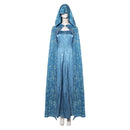 Cosplay Costume Alicent Hightower House of the Dragon Season 3 Cloak Dress Set Blue Women Halloween Carnival Party Outfits