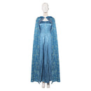 Cosplay Costume Alicent Hightower House of the Dragon Season 3 Cloak Dress Set Blue Women Halloween Carnival Party Outfits
