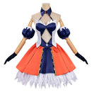 Cosplay Costume Alvitr Record of Ragnarok Skirt Set Orange Women Halloween Carnival Party Outfit
