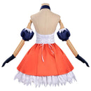 Cosplay Costume Alvitr Record of Ragnarok Skirt Set Orange Women Halloween Carnival Party Outfit